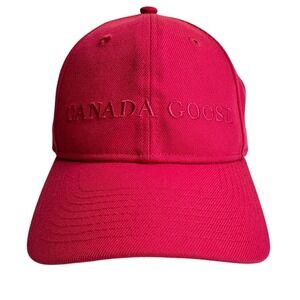 CANADA GOOSE WORDMARK  ADJUSTABLE CAP SUMMIT PINK ONE SIZE UNISEX